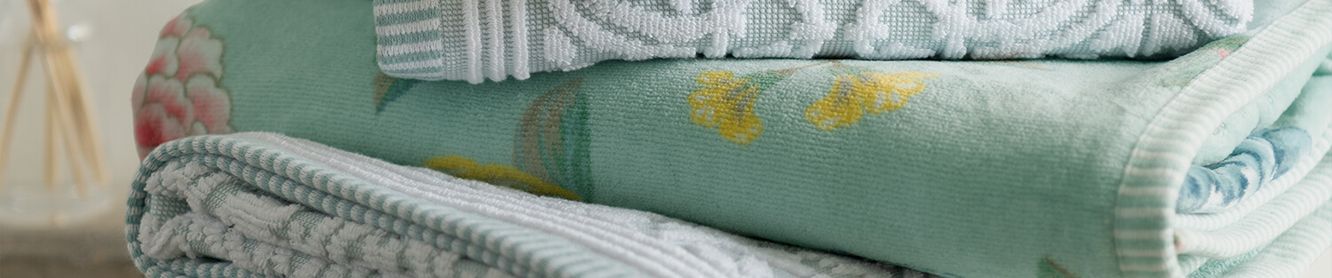 PIP Studio 260256202002 Floral Fantasy Guest Towel Cotton 70 x 140 cm White 