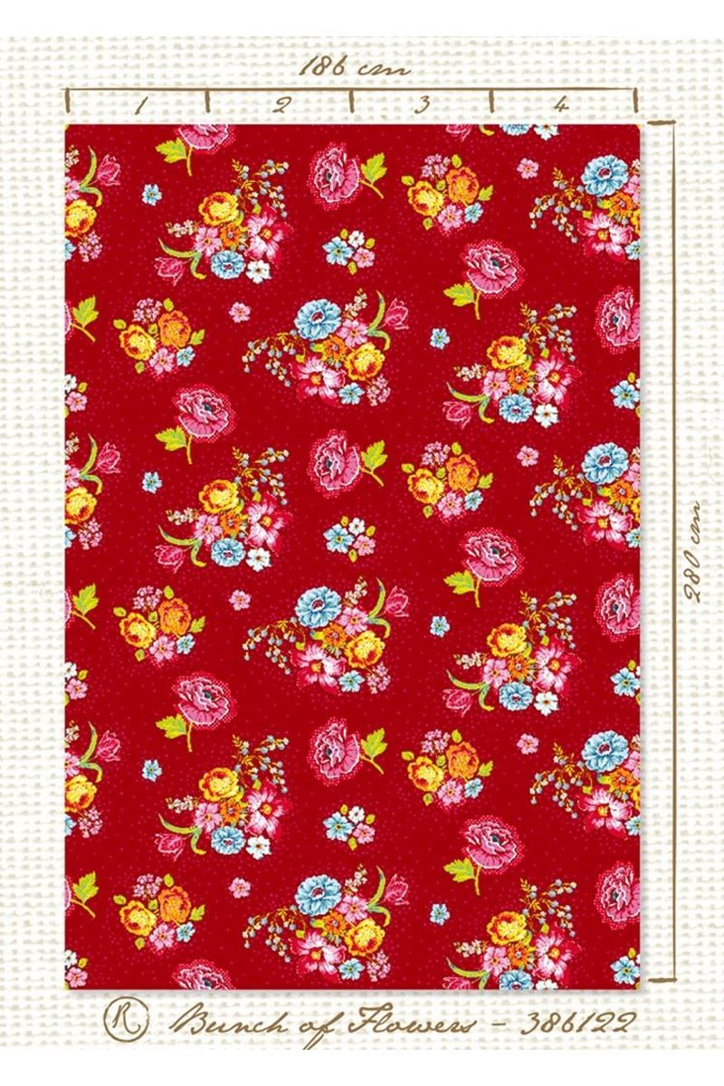 Pip Studio Bunch of Flowers Wallpower Red