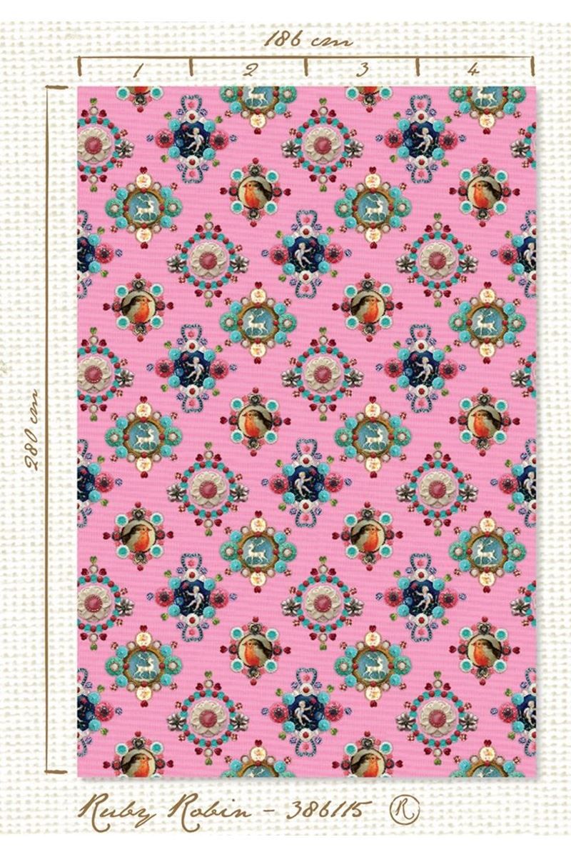 Pip Studio Ruby Robin wallpower pink