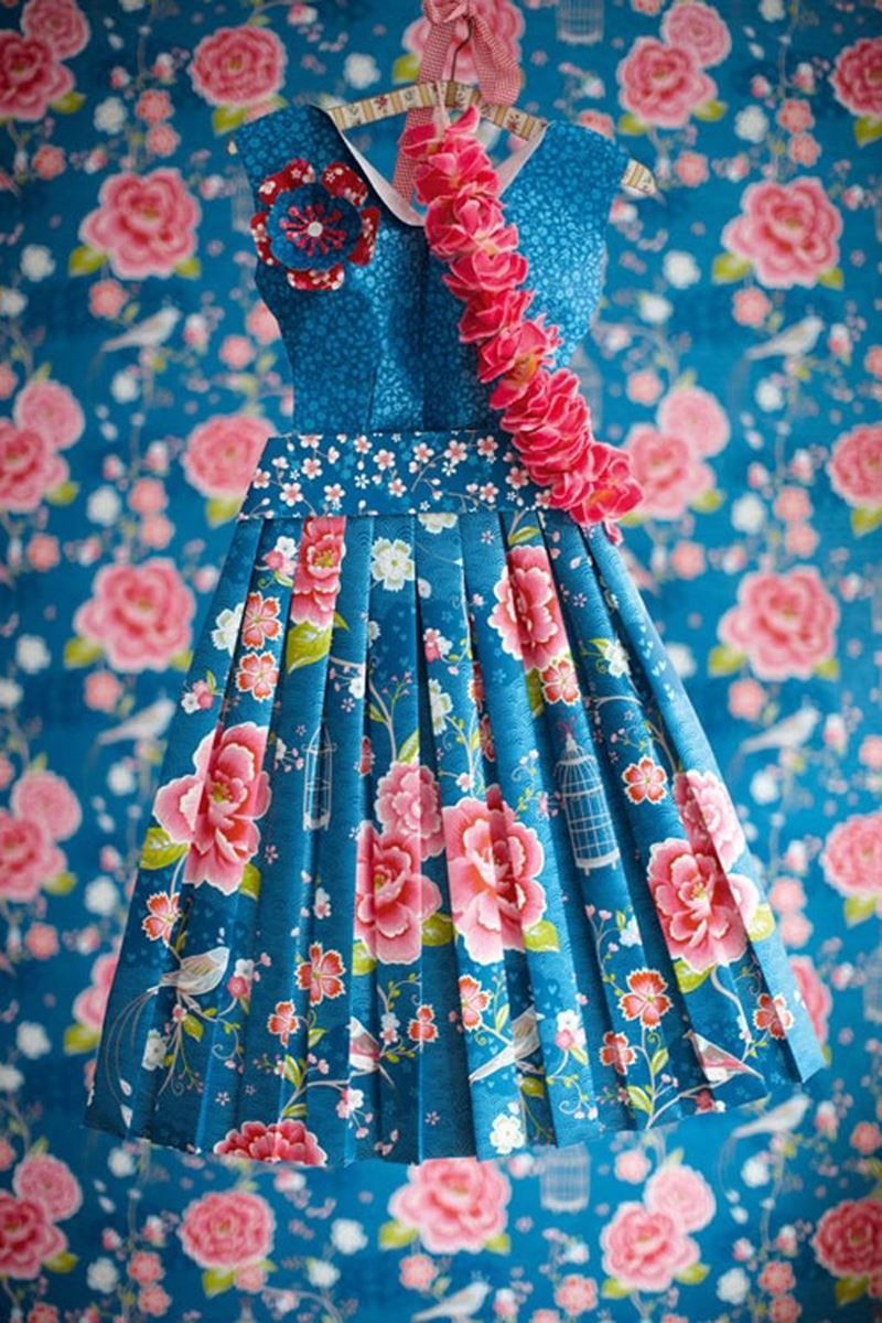 Pip Studio Birds in Paradise Vliestapete Dunkel Blau