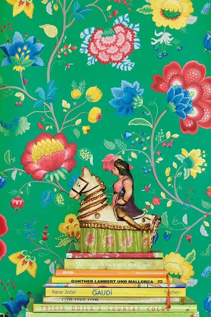 Pip Studio Floral Fantasy Non-Woven Wallpaper Green