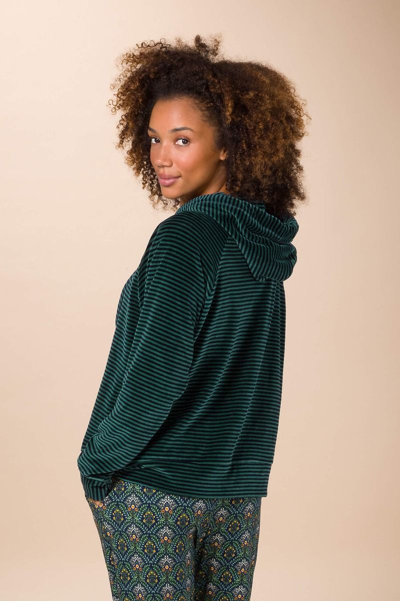 Tamari Pull Velvet Little Sumo Stripe Vert