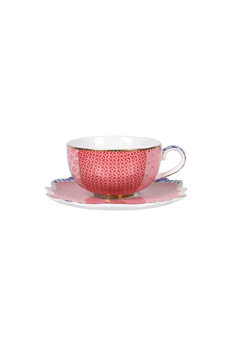 Royal Multi Espresso Cup & Saucer Pink