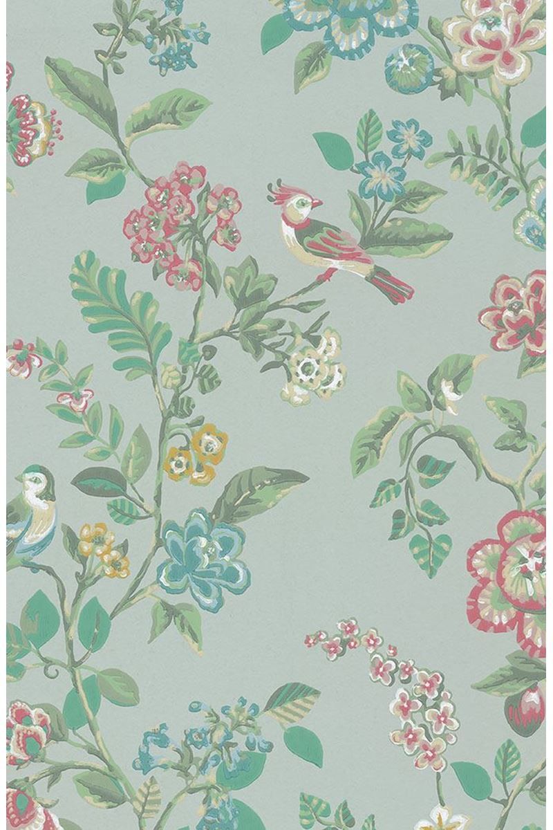 Ventileren schotel Bedachtzaam Pip Studio Botanical Print Behang Licht Groen | Pip Studio the Official  website