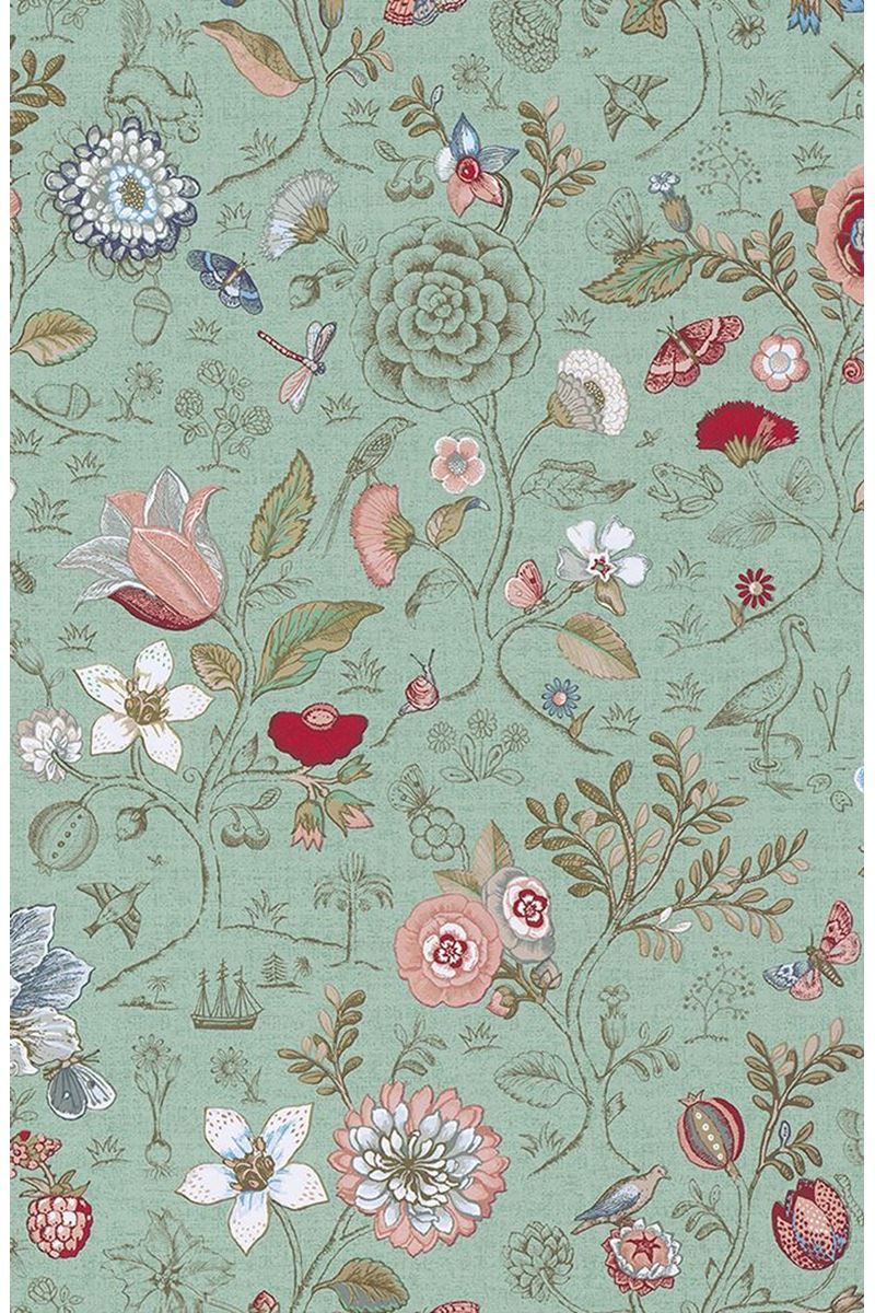 Pip Studio Spring to Life Non-Woven Wallpaper Green