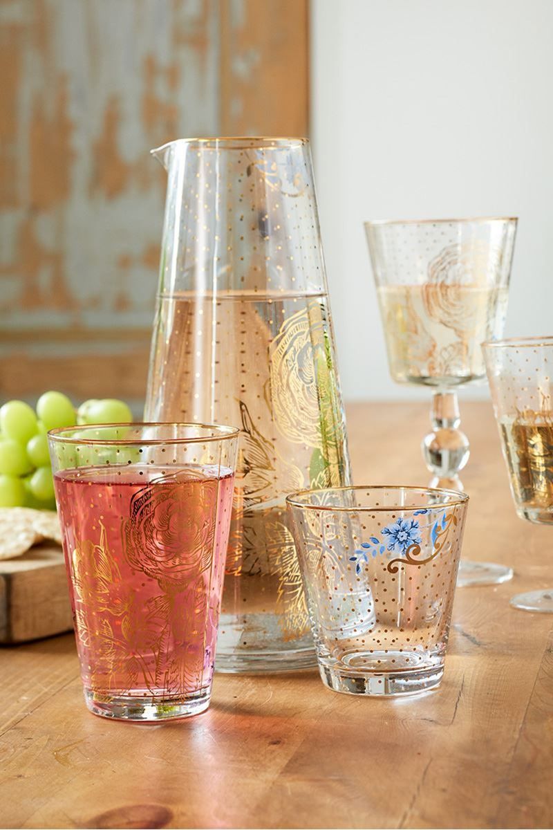 Royal longdrink glass Golden Flower