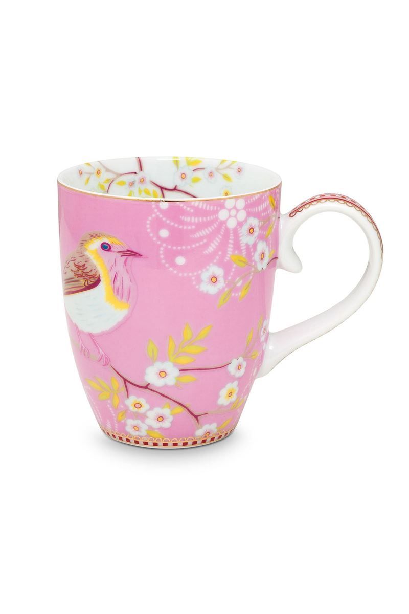 Floral Tasse groß Early Bird Rosa