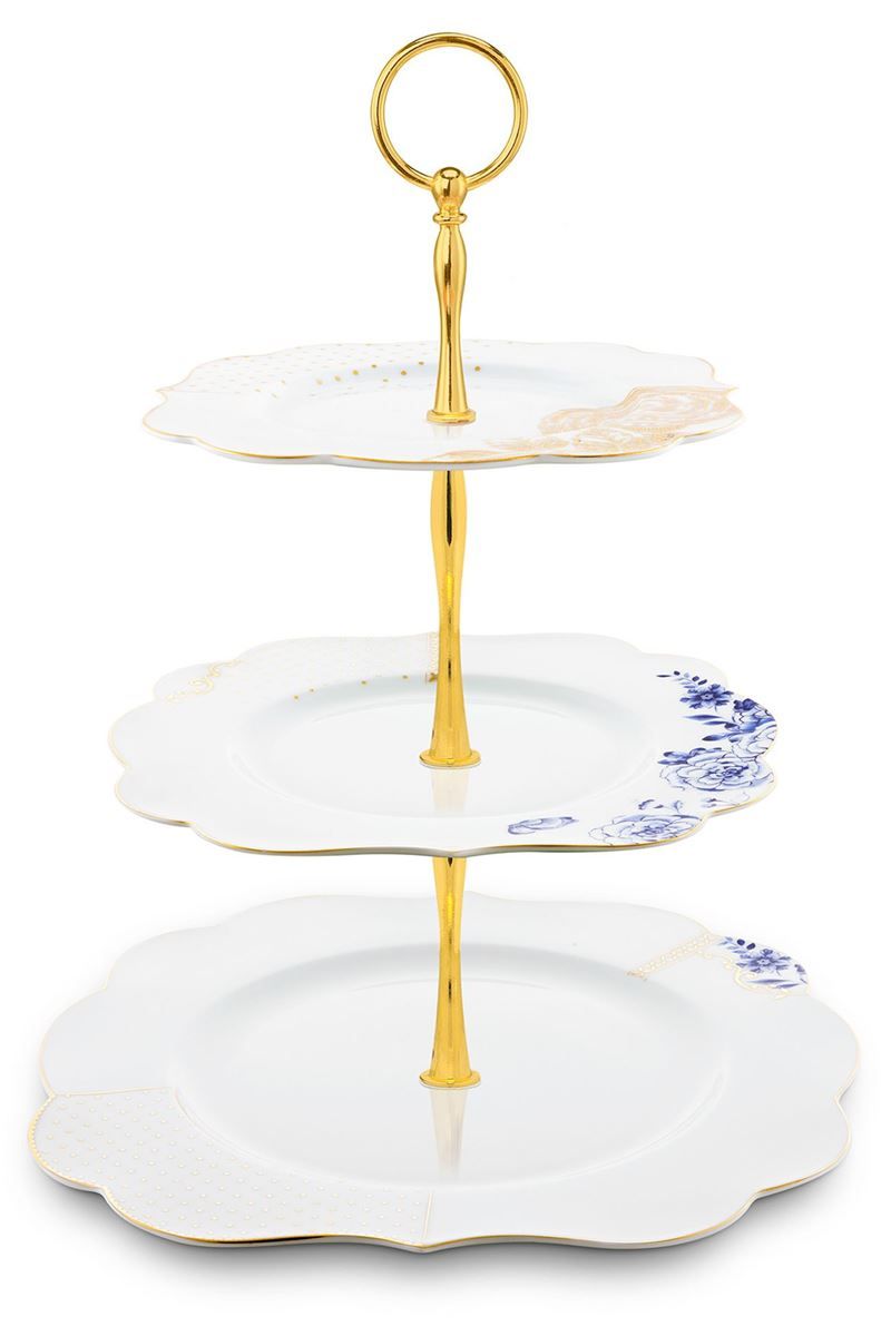 Royal White Cake Stand 3 levels
