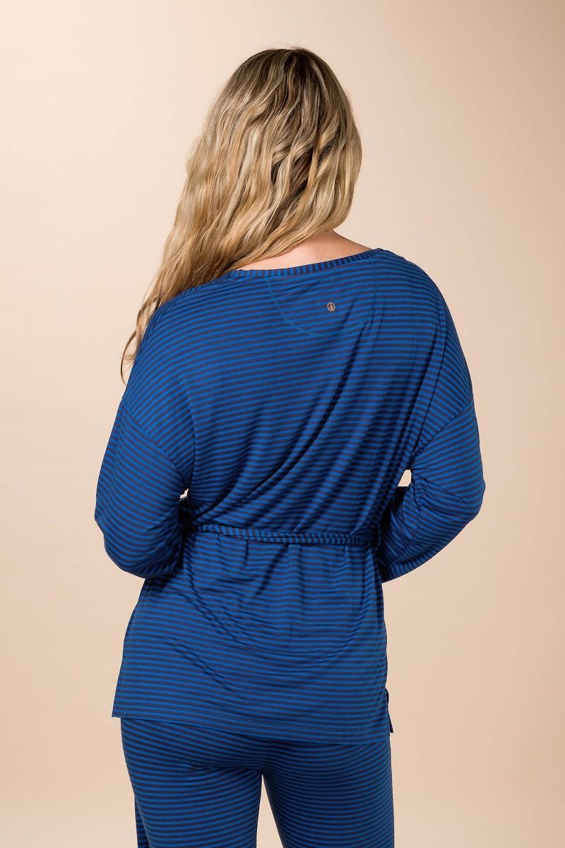 Timberly Top à Manches Longues Little Sumo Stripe Bleu 