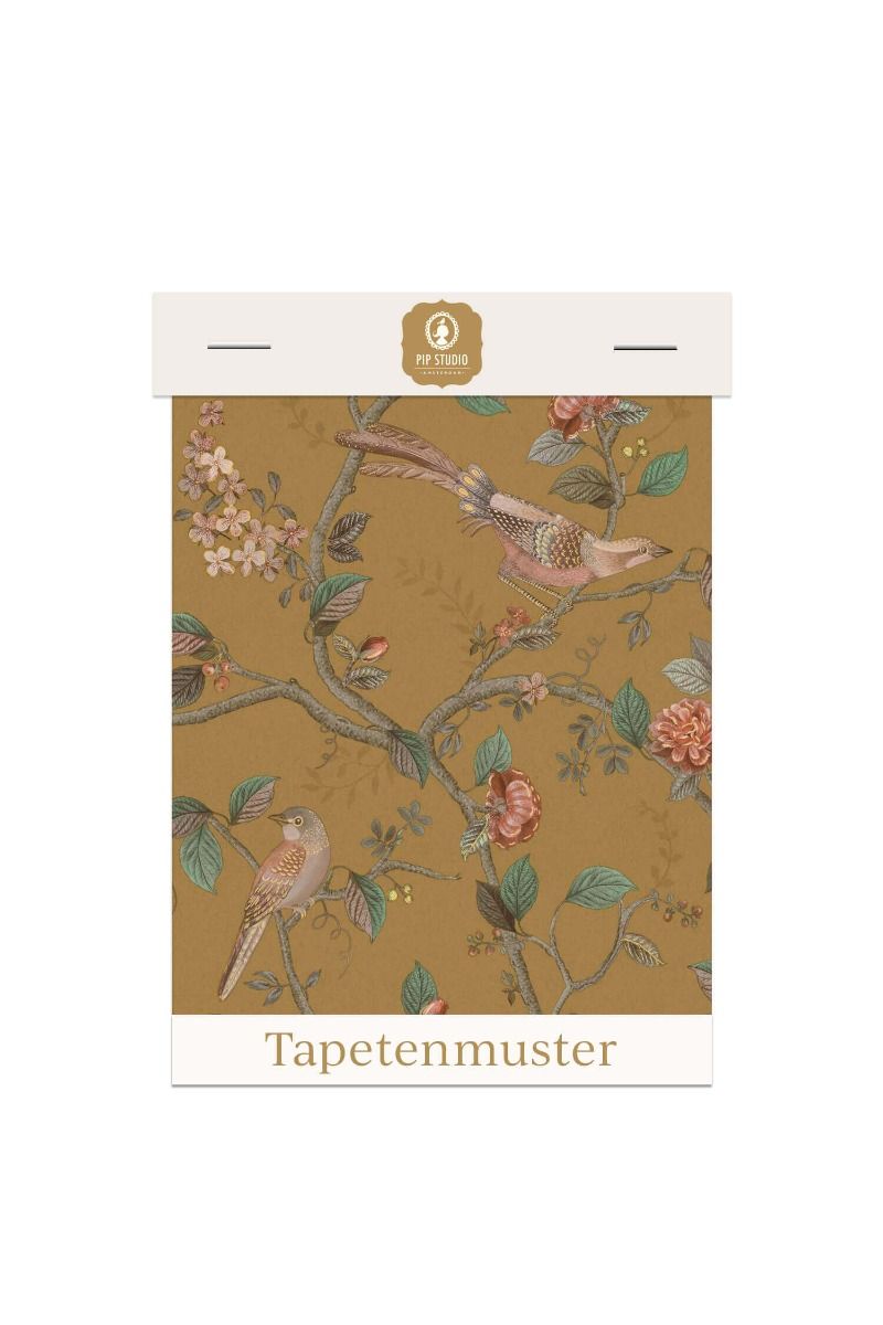 Tapetenmuster Good Nightingale Ocker