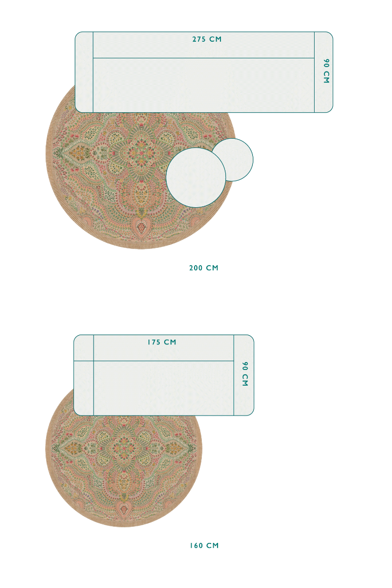 Runde Teppich Alfombra by Pip Sand