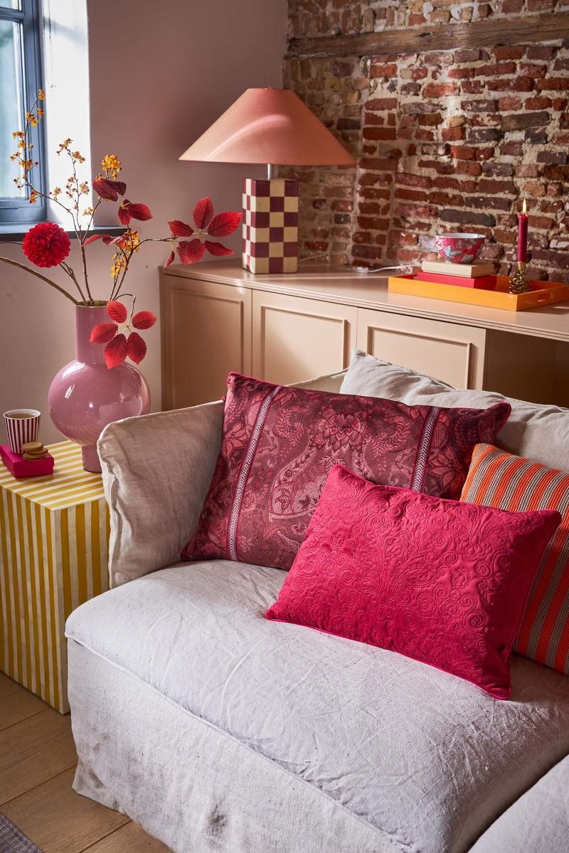 Cushion Quiltey Days Dark Pink