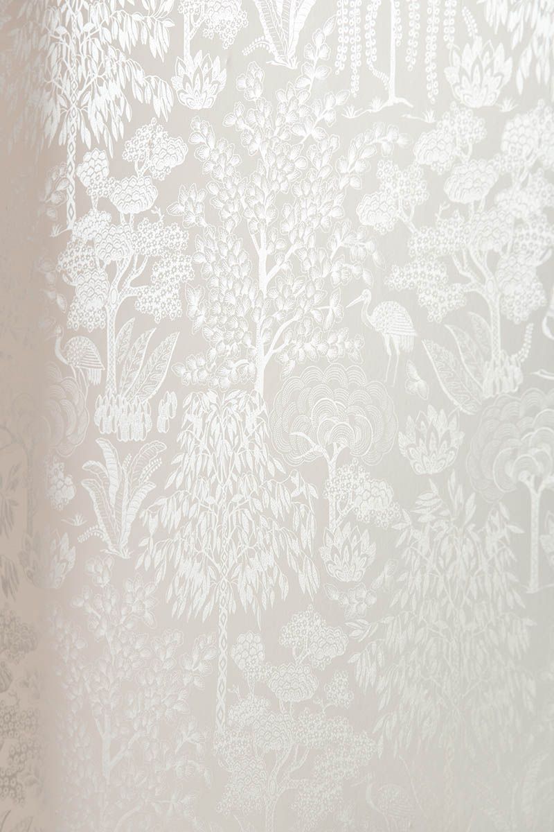 Pip Studio Origami Tree Non-Woven Wallpaper Off White/Silver