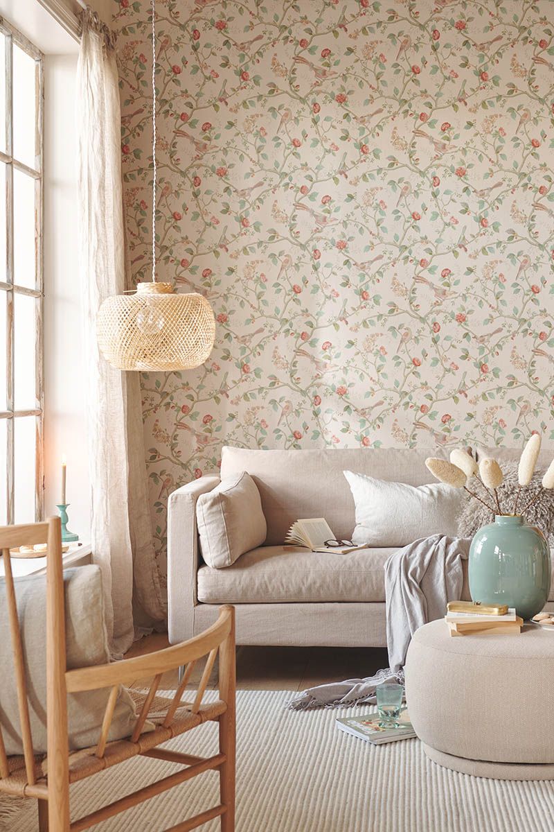 Pip Studio Papier Peint Intissé Good Nightingale Blanc Cassé