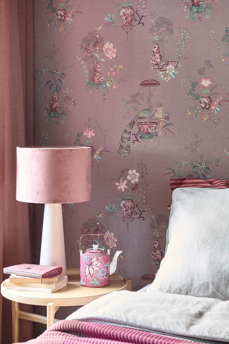 Pip Studio Chinese Porcelain Vinyl Wallpaper Mauve