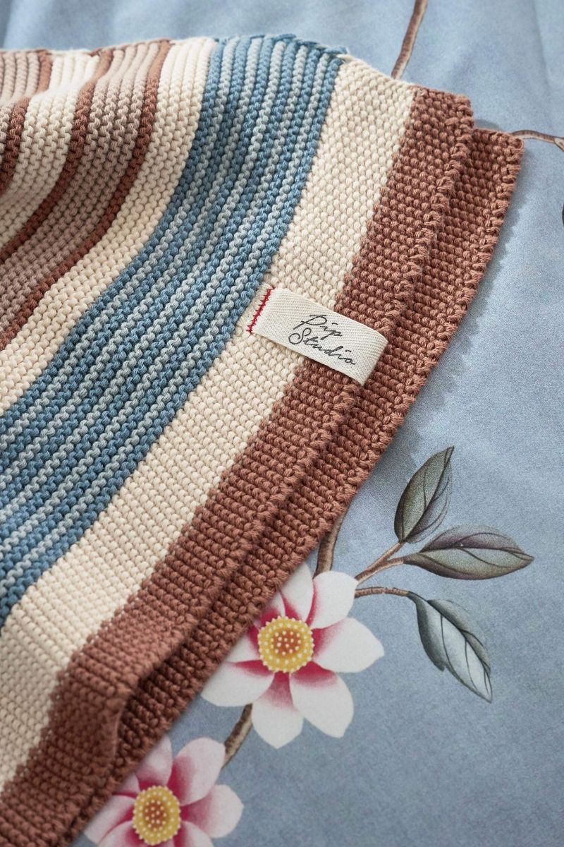 Throw Bonsoir Combistripe Blue