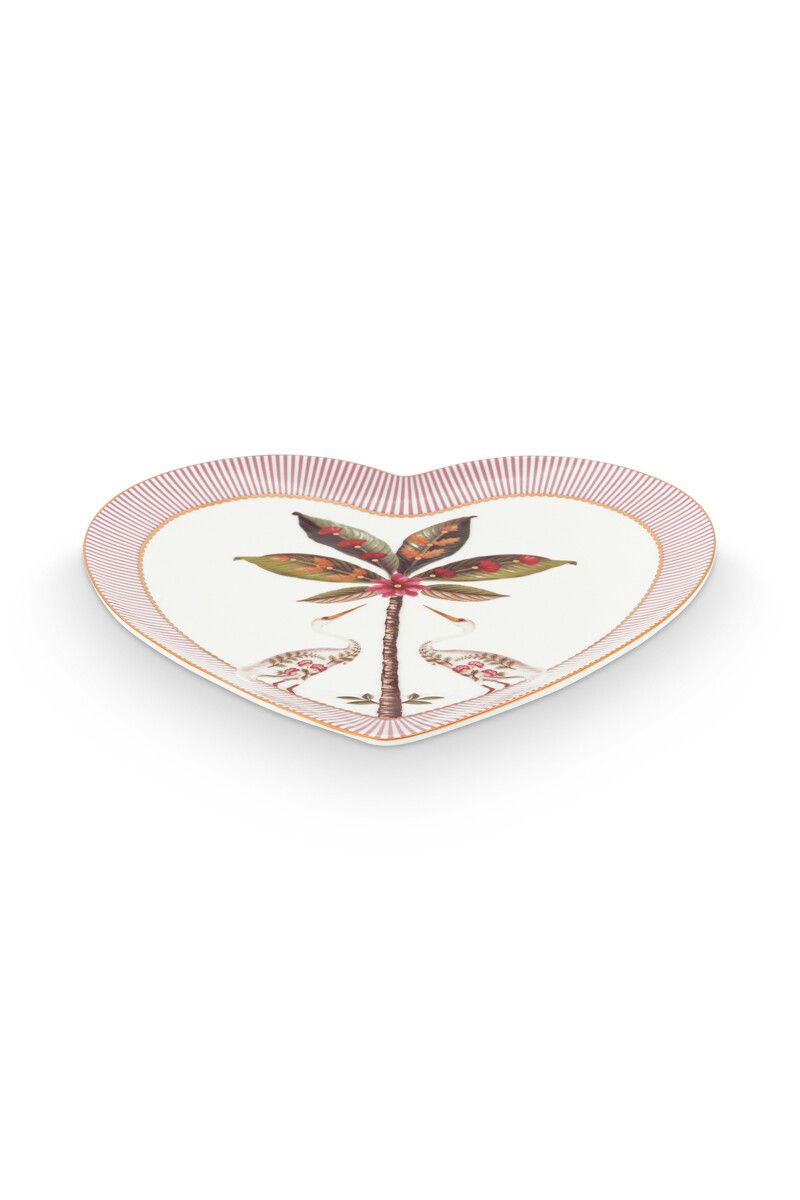 Lot de 2 Assiettes en Forme de Cœur La Majorelle Rosa