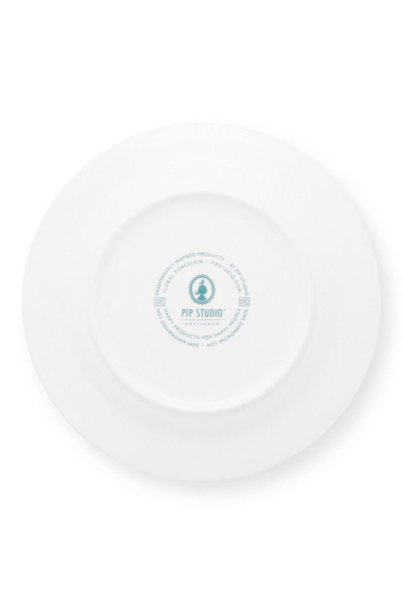 Flower Festival Dinner Plate Red/Light Blue 26.5 cm