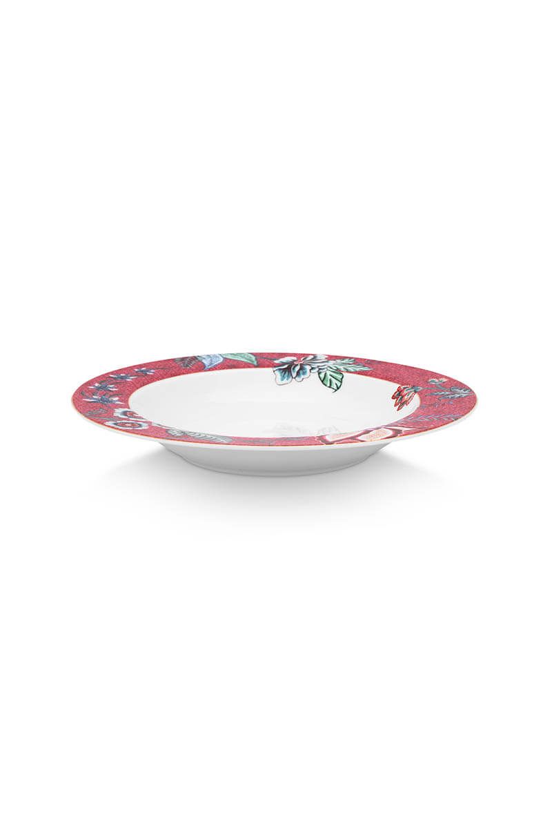 Assiette Creuse Flower Festival Rose Foncé 21.5cm