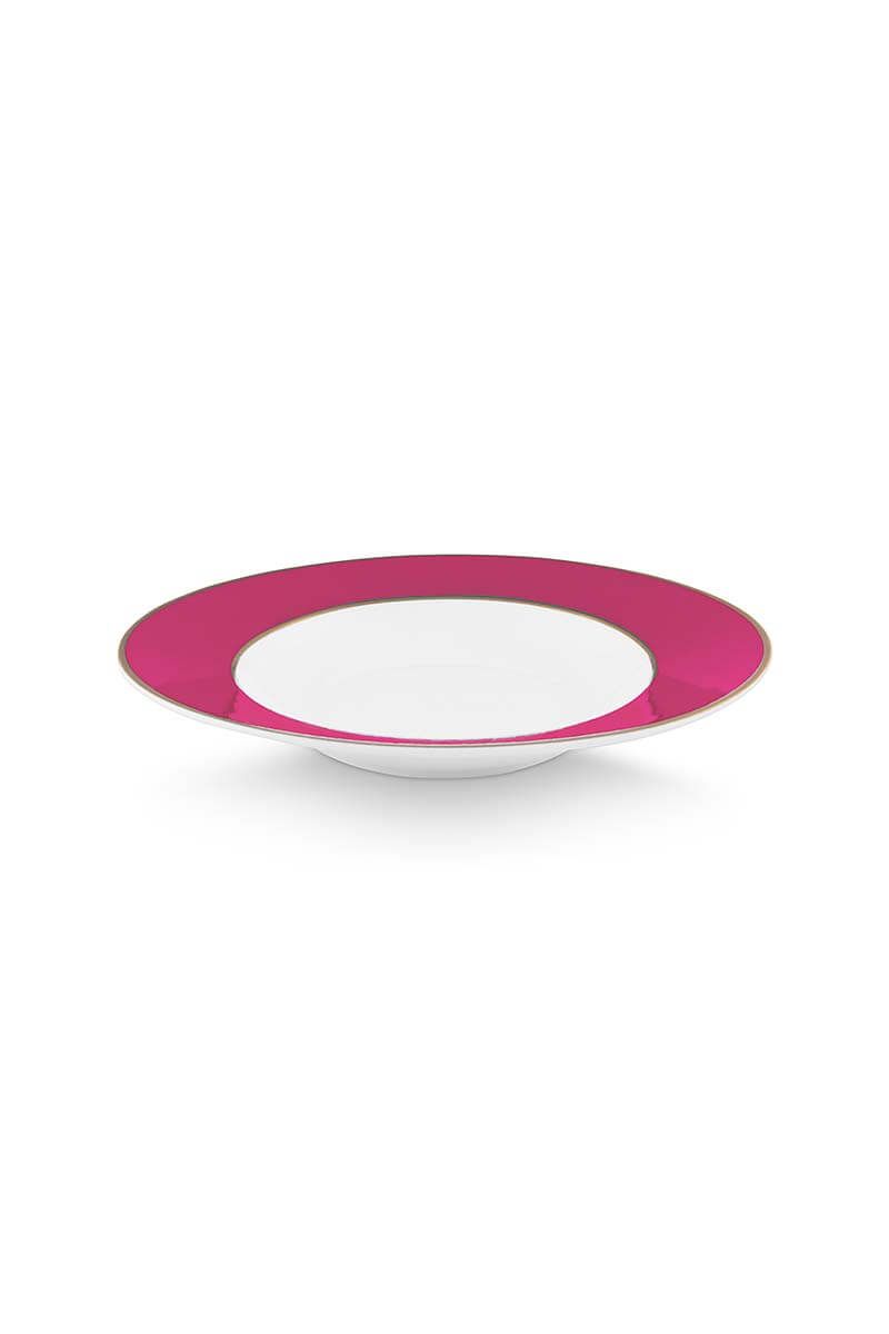 Pip Chique Deep Plate Pink 23.5cm