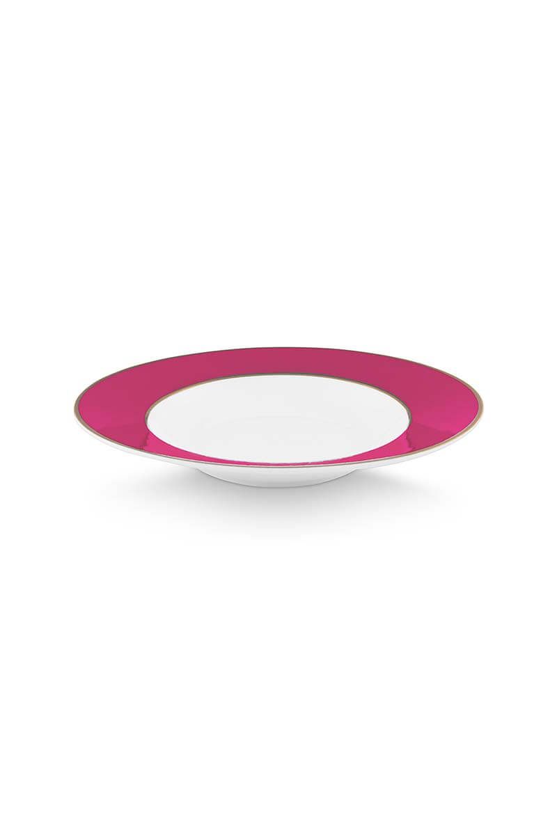 Pip Chique Diep Bord Roze 23.5cm