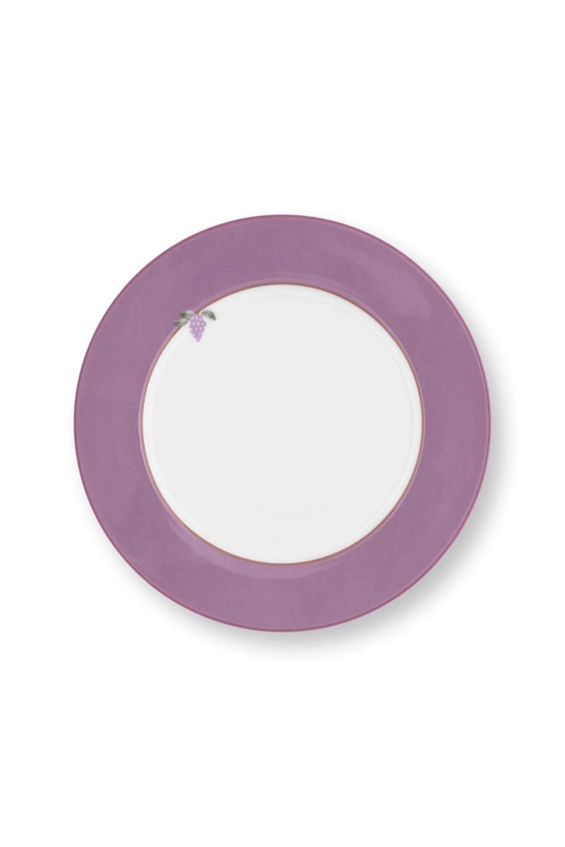 Lily & Lotus Breakfast Plate Lilac 21cm