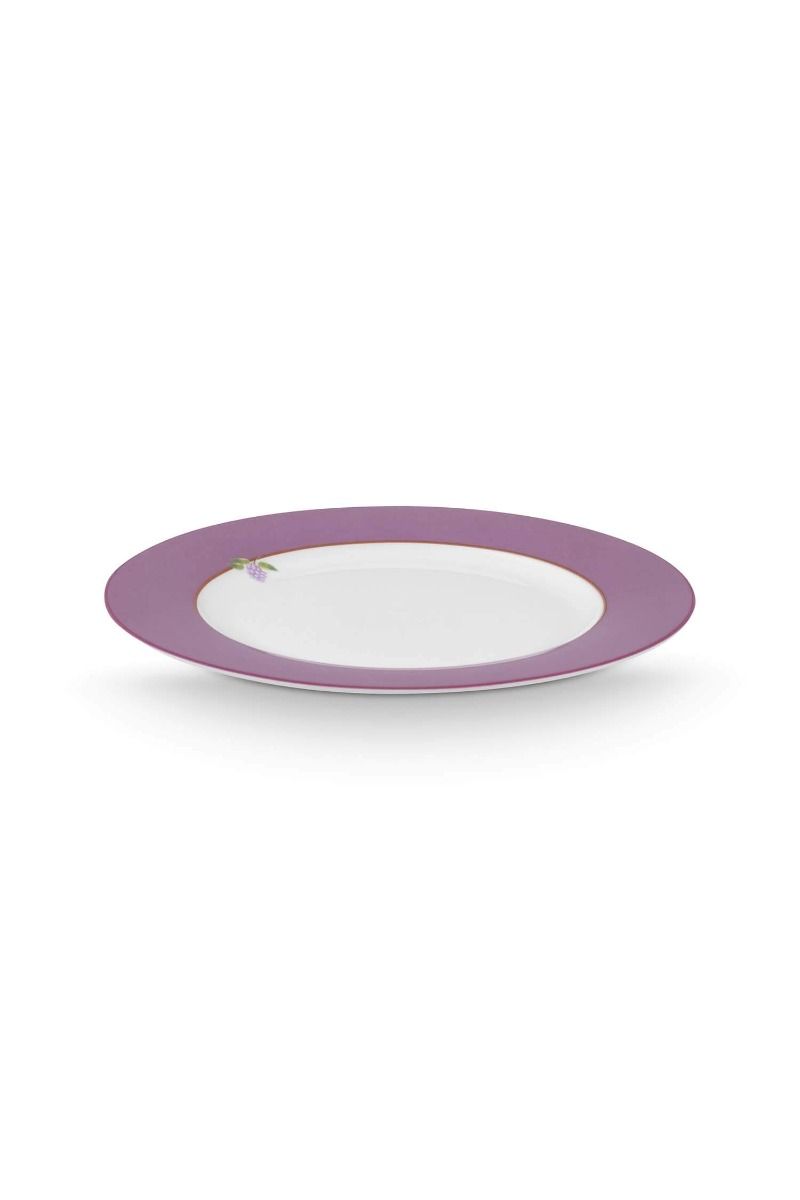 Lily & Lotus Breakfast Plate Lilac 21cm
