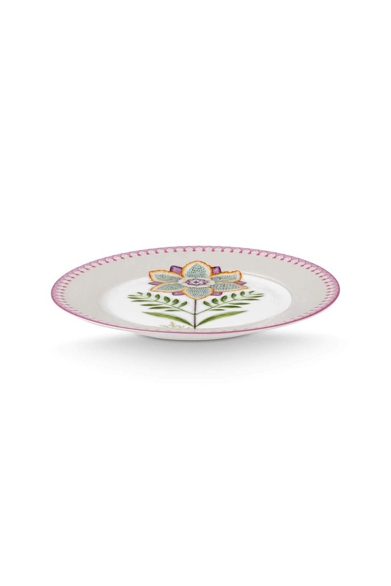 Lily & Lotus Breakfast Plate Lilac 21cm