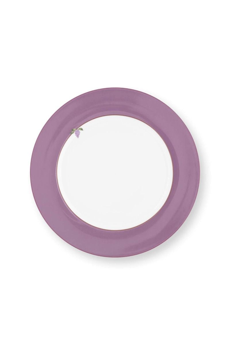 Lily & Lotus Breakfast Plate Lilac 23cm