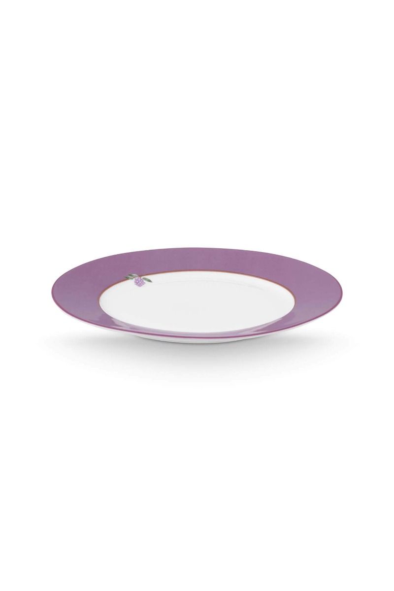 Lily & Lotus Breakfast Plate Lilac 23cm