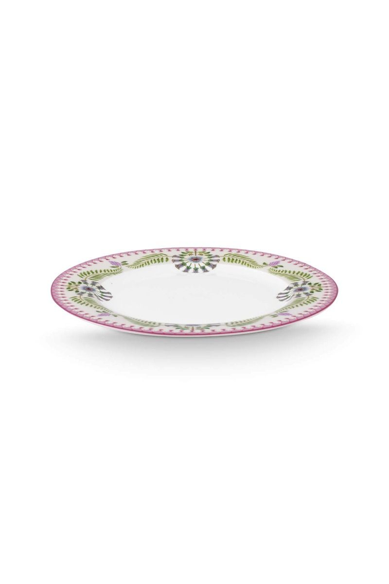 Lily & Lotus Breakfast Plate Lilac 23cm