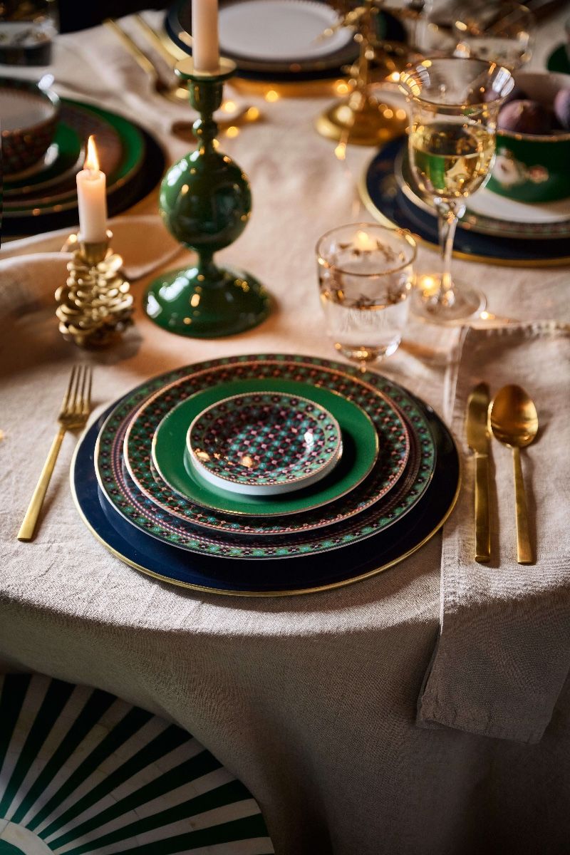 Assiette à Petit Four Clover Vert 12cm