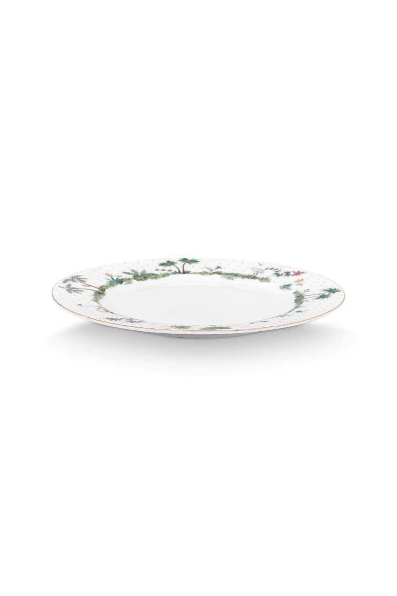 Assiette à Petit Déjeuner Jolie Points Or 23cm