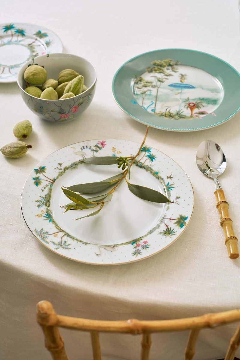 Assiette à Petit Déjeuner Jolie Points Or 23cm