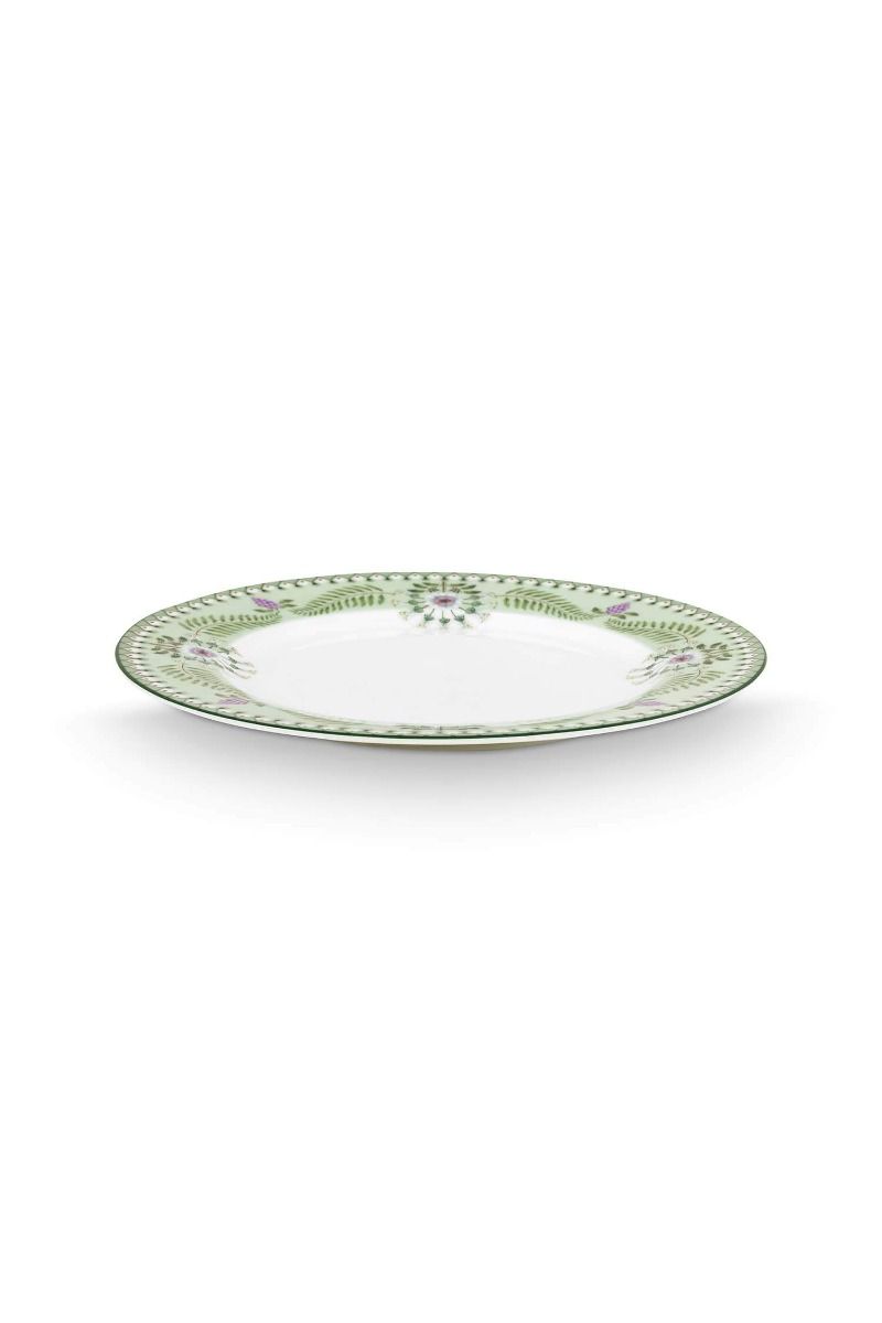 Breakfast Plate Lily&Lotus Light Green 23cm