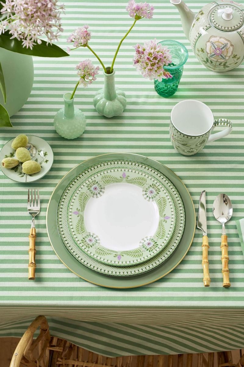 Breakfast Plate Lily&Lotus Light Green 23cm