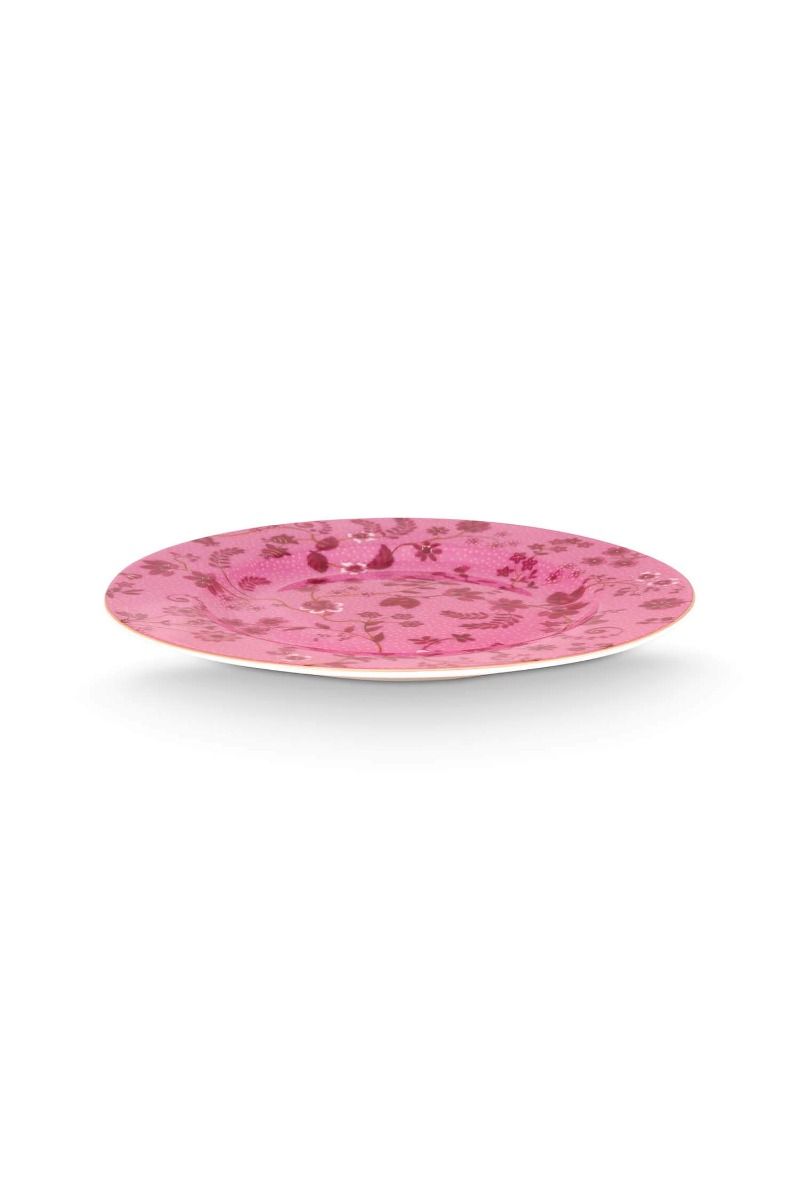 Gebäckteller Jolie Blumen Rosa 17cm