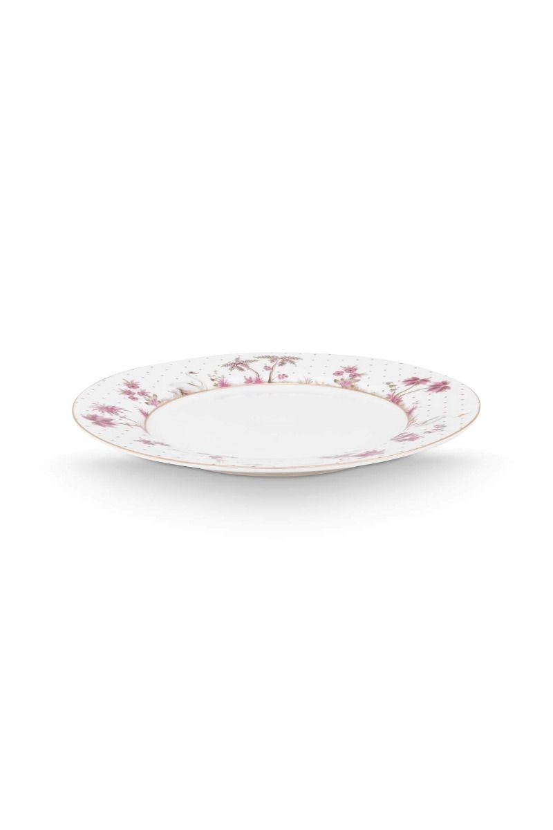Frühstücksteller Jolie Punkte Gold Rosa 21cm