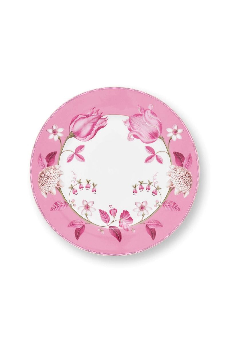 Assiette Jolie Tulipe Rose 32cm