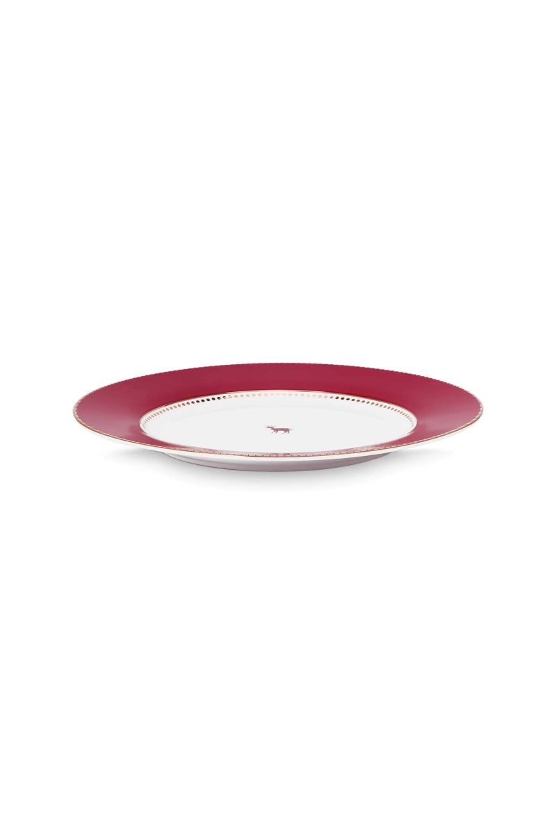 Assiette Love Birds Rouge Foncé 26.5cm
