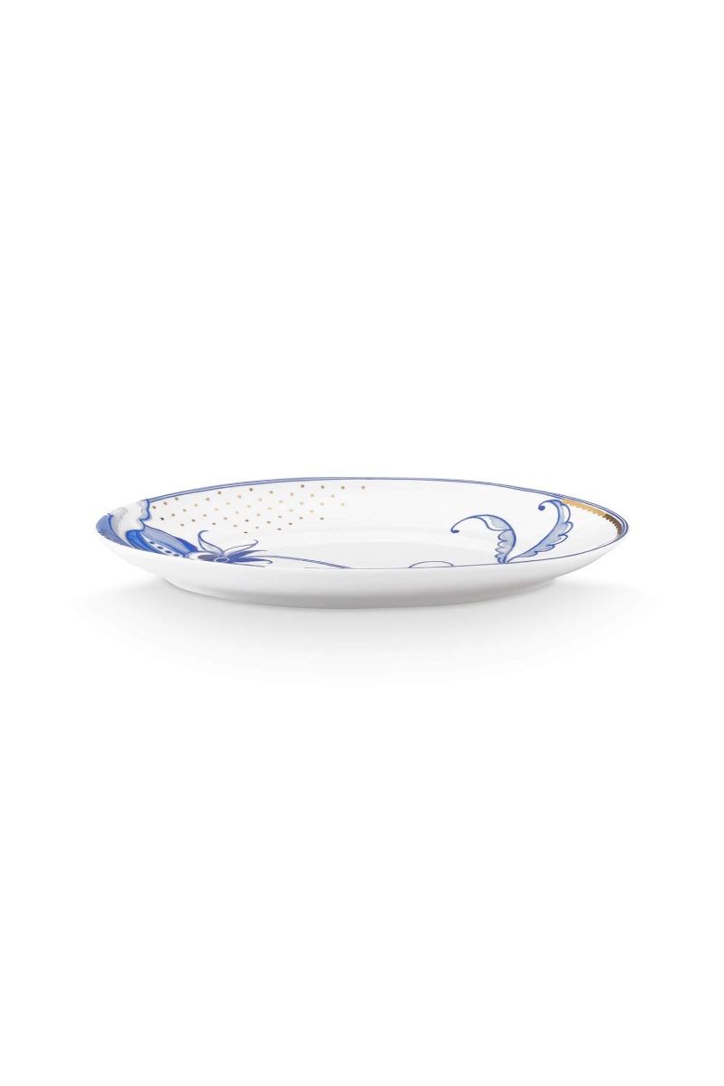 Bord Ovaal Pip & The Blue Bird Wit 16cm