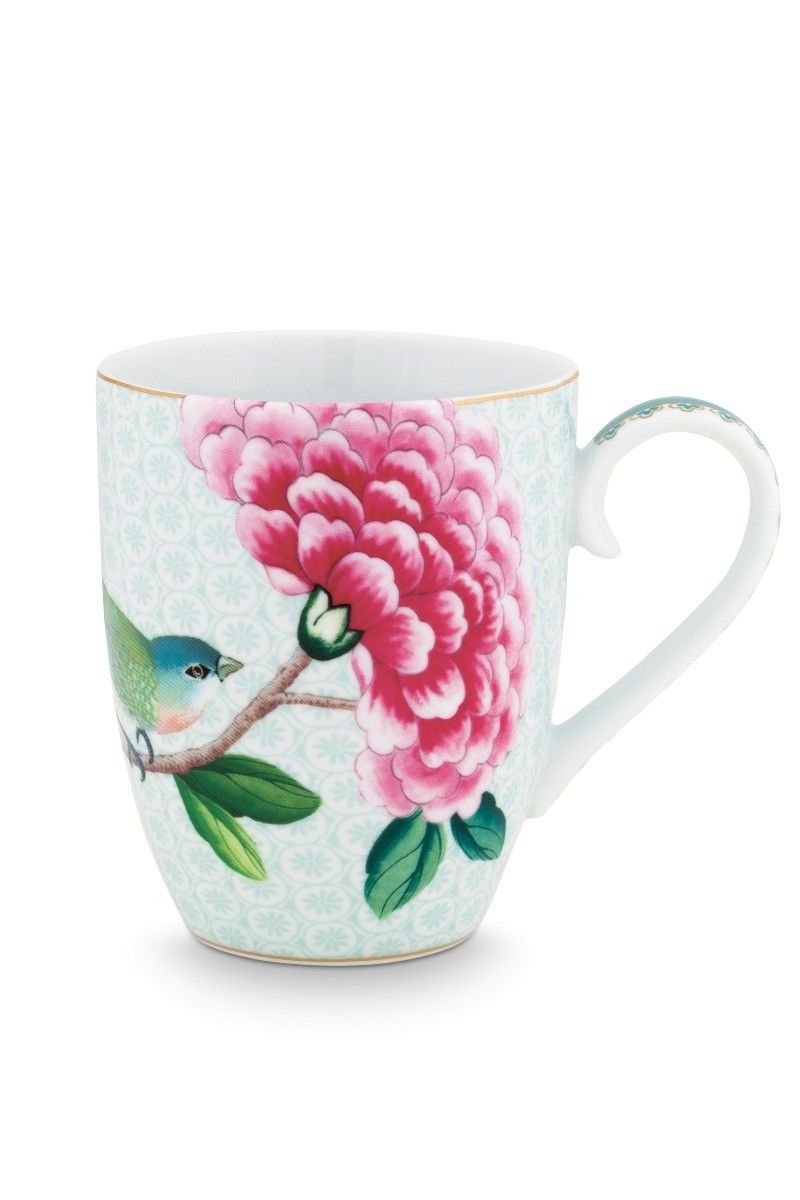 Blushing Birds Mug large white