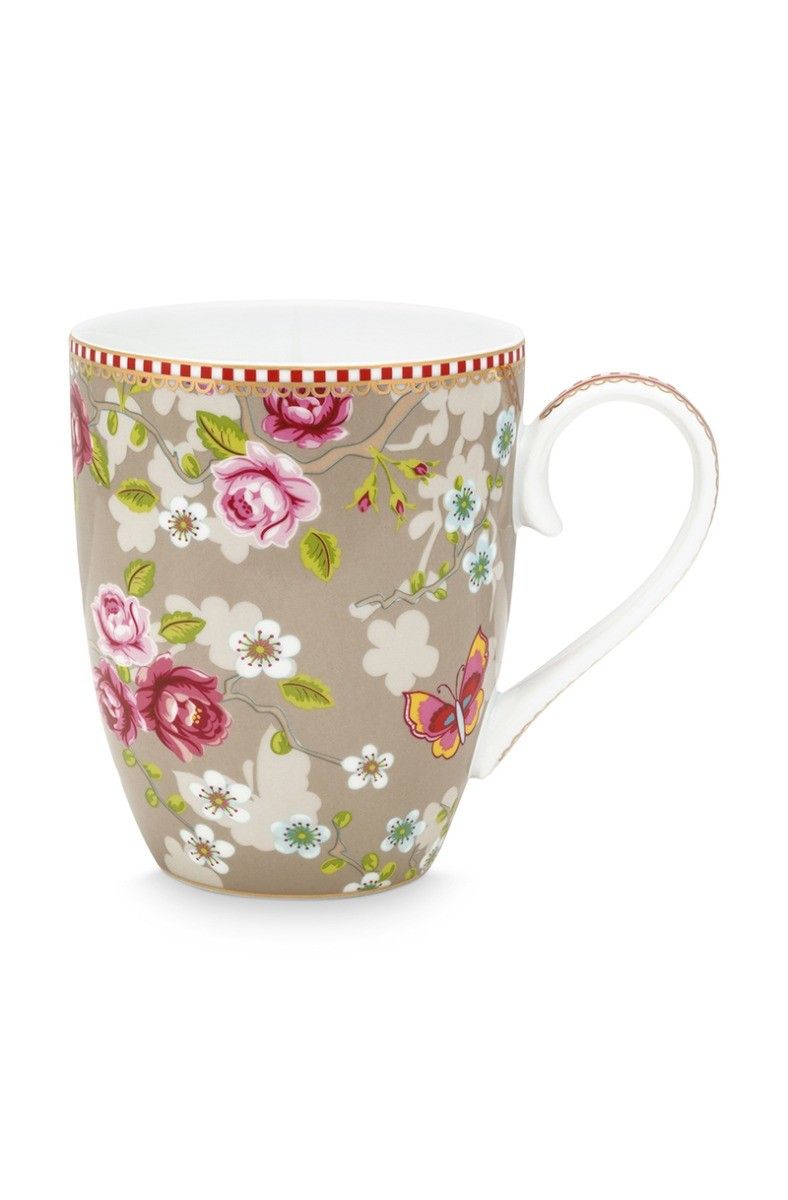 Early Bird Mug large Chinese Rose Khaki