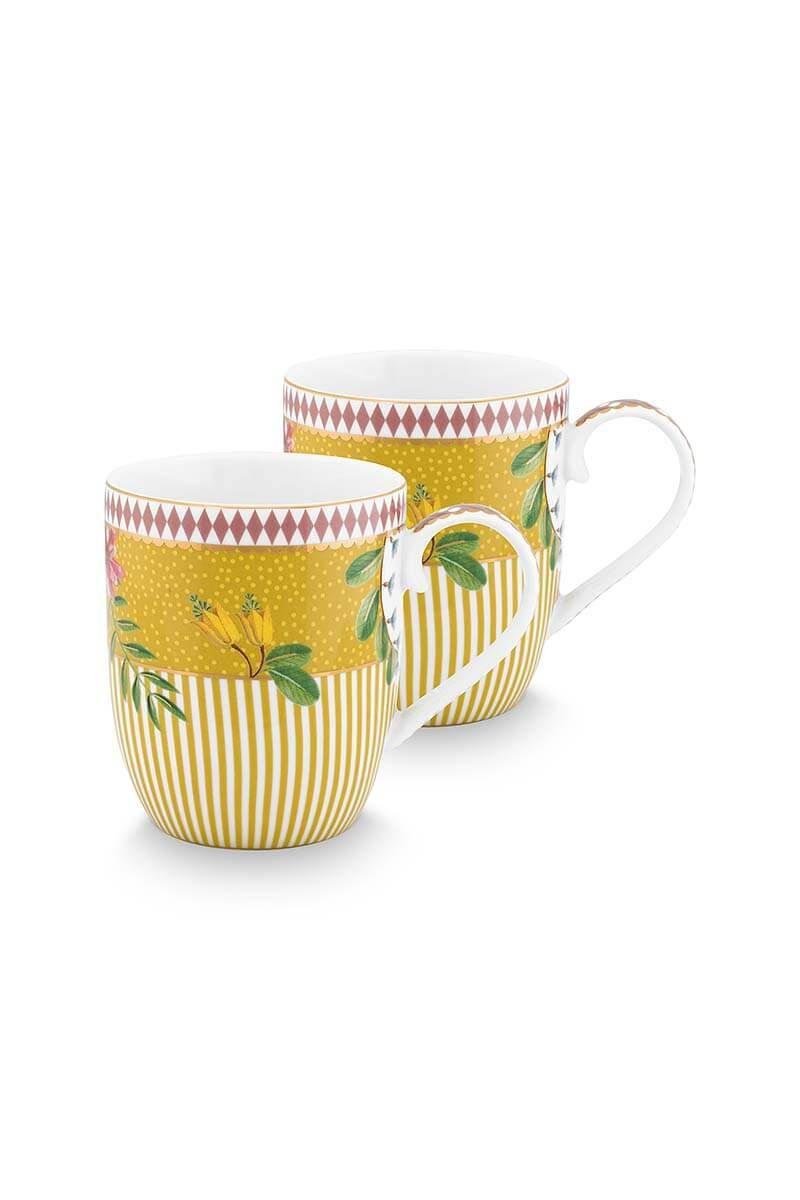 La Majorelle Lot de 2 Tasses à Café Petit Format Jaune