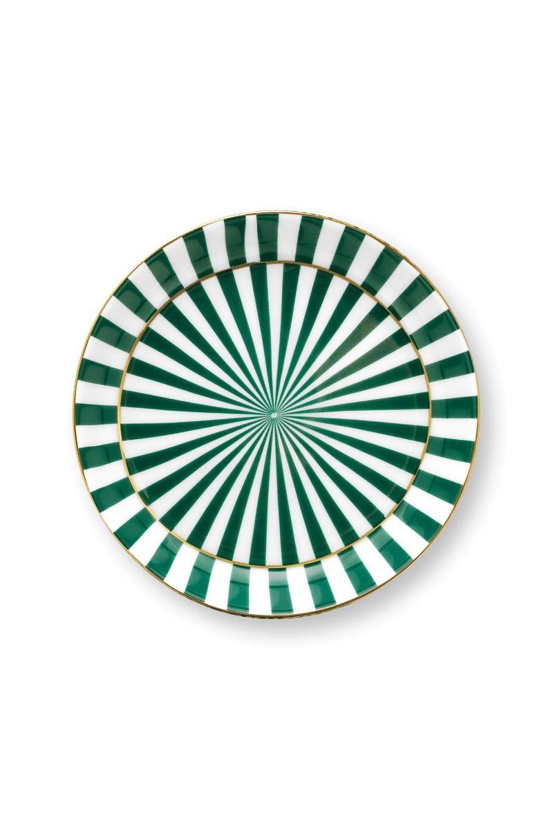 Royal Stripes Tasse Punkte & Teebeutelablage Grün