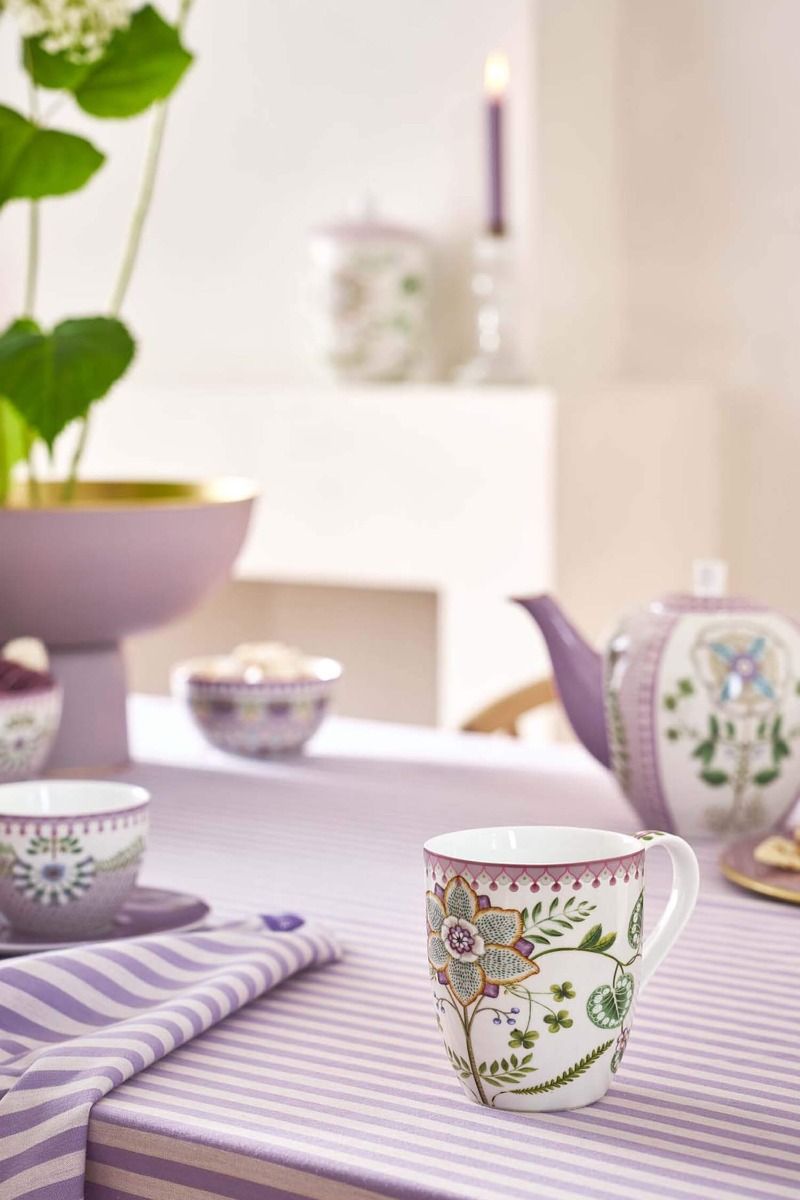 Lily & Lotus Mug XL Lilac 450ml