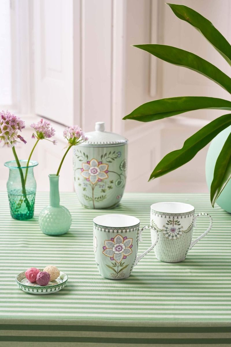 Set/2 Tasses de Grande Taille Lily&Lotus Vert Clair