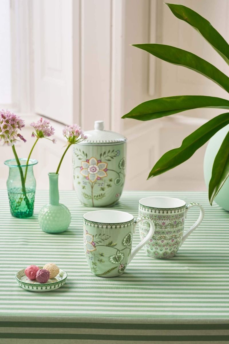 Set/2 Tassen XL Lily&Lotus Hellgrün