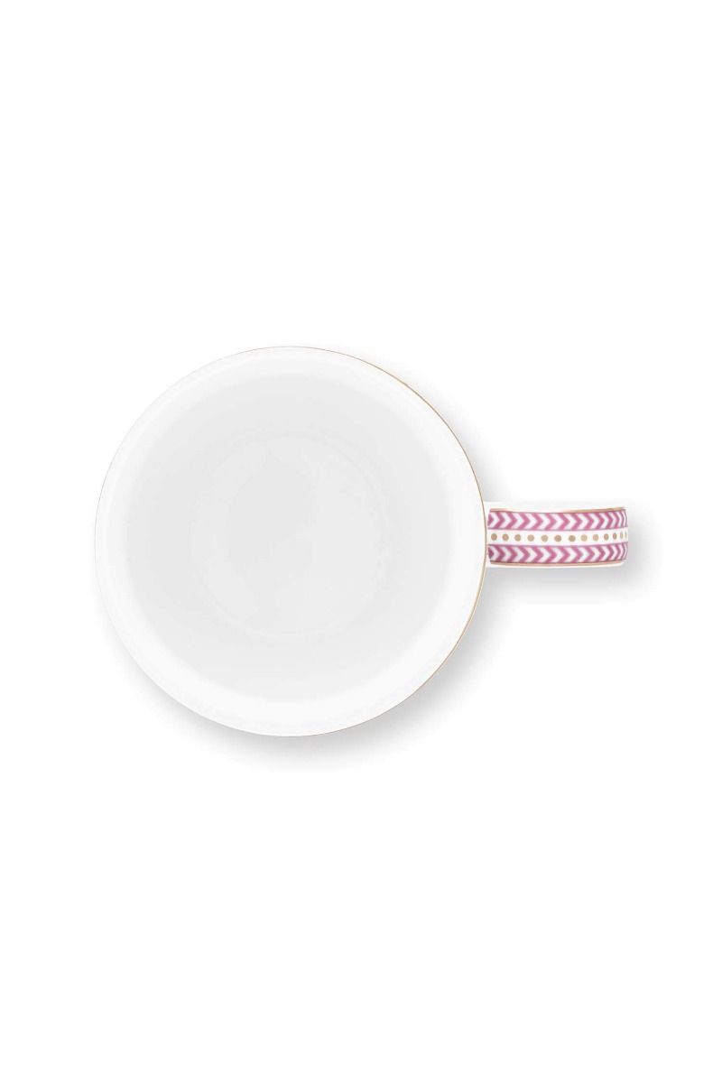 Tasse Gross Jolie Punkte Gold Rosa