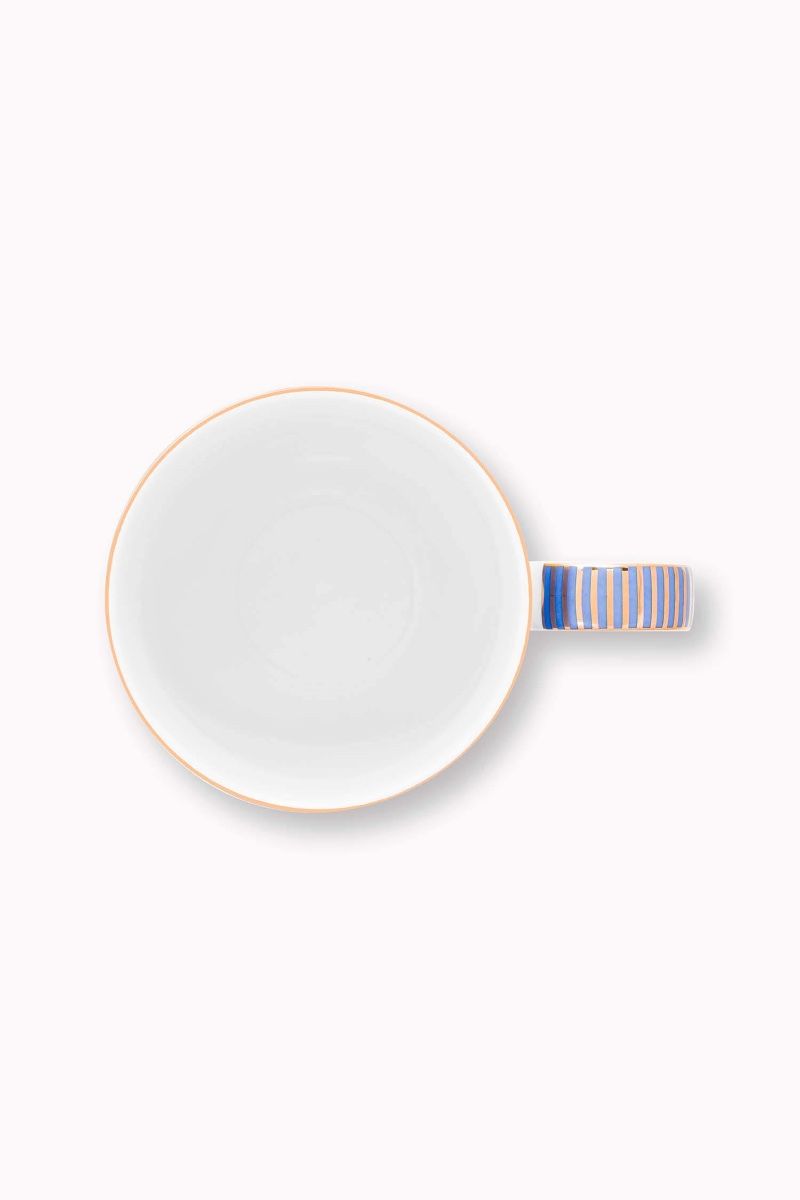 Set/2 Tasses Dot Delight Bleu Clair/Or 350ml 